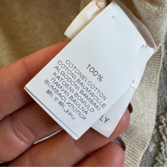 Brunello Cucinelli Cotton sweater oversized boxy fit cream beige medium - Picture 5 of 9